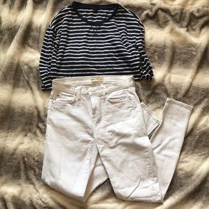 White gap skinny jeans